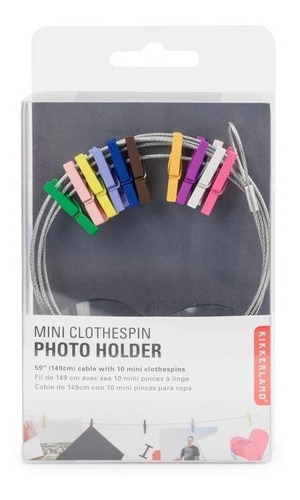 Cable Con Pinzas Colores