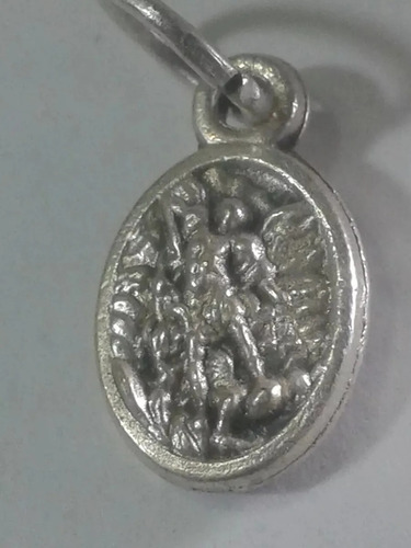 297 Se Vende Mini Medalla De San Miguel En Alpaca De Buena