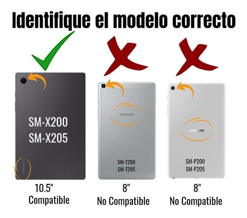 Imagen 2 de 4 de Lámina De Vidrio Templado Para Galaxy Tab A8 Sm-x200 De 10.5