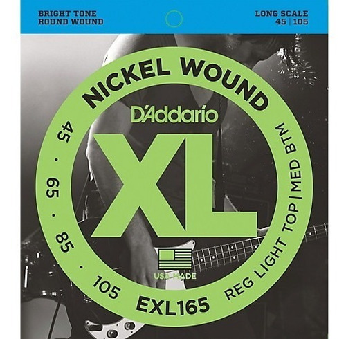 Encordado / Cuerdas Para Bajo D'addario Exl165 4 Cuerdas