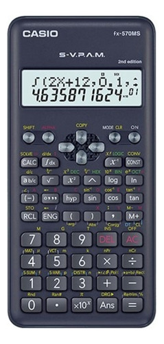Calculadora Científica Casio Fx-570ms 2 Líneas - Color Negro