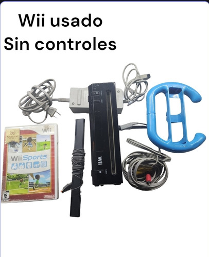 Consola Nintendo Wii Con Cables Sin Controles Incluye Juego 