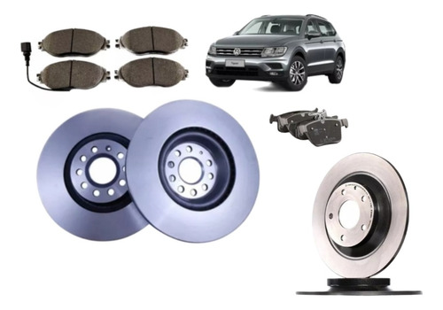 Kit Discos Y Pastillas De Freno Vw Tiguan Allspace- 4 Ruedas