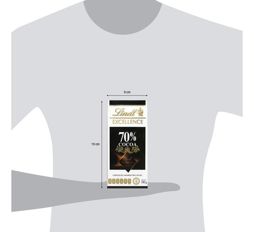 Lindt Excellence 70% Cacao Chocolate Amargo Genuino Cocoa