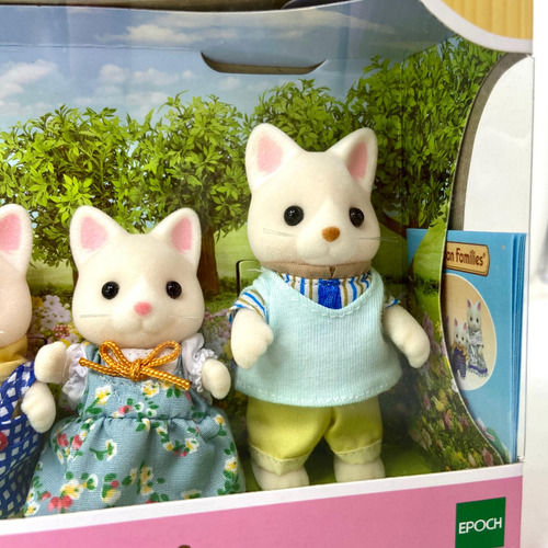 Ternurines Sylvanian Families Set Familia Gato De Seda