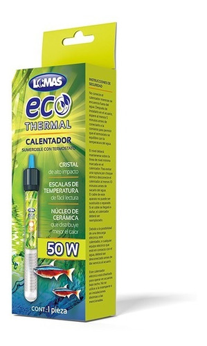 Termostato Ecothermal 50 Watts Acuarios Hasta 50 Litros