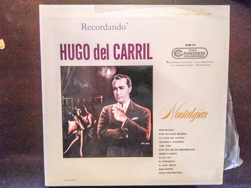 Lp 33 Recordando Nostalgias - Hugo Del Carril