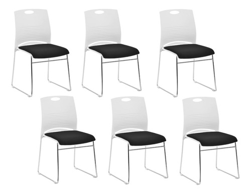 Set X6 Silla Oficina Interlocutora Asiento Acolchado Forte