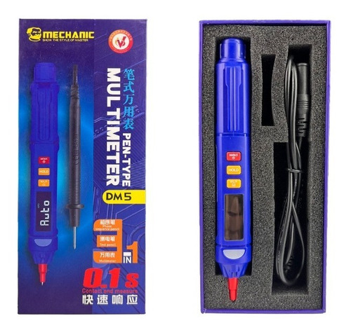 Multmetro Digital Auto Rango Mechanic Dm5
