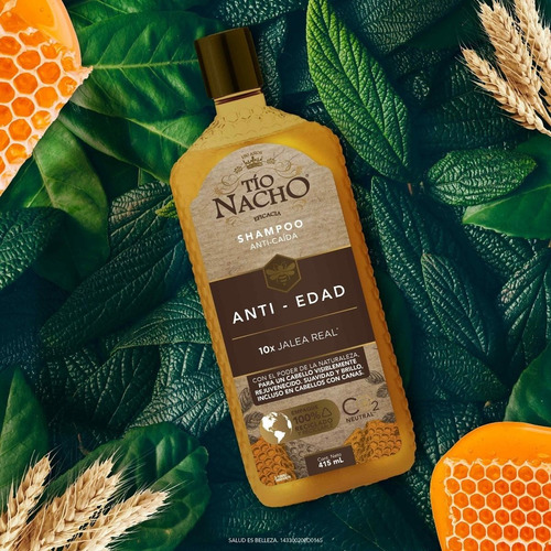 Tio Nacho Shampoo Anti-edad Y Caída Rejuvenecimiento De Pelo
