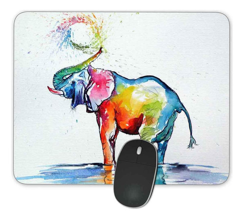 Gaming Mousepad Qj Cmj 9.45 X 7.9 Elefante Multicoloreado