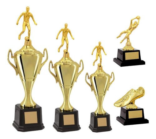 Trofeus 1° 2° 3° Artilheiro E Goleiro Campeonato De Futebol