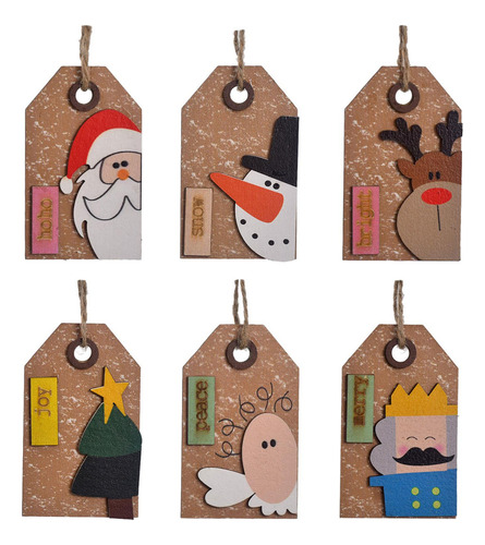 6 Uds Decoración De Árbol De Navidad Colgante Regalos