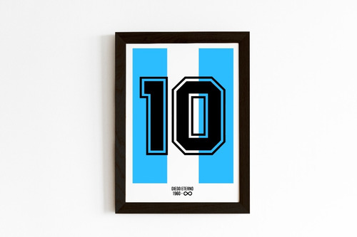 Cuadro Diego Maradona Eterno Argentina Camiseta- Madrid Deco