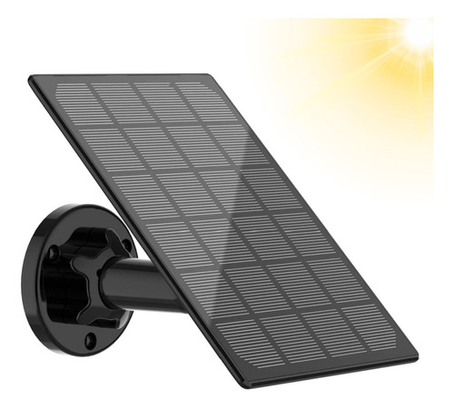 Startvision Panel Solar Para Cámara De Batería Recargable Para Exteriores, Panel Solar Impermeable Con Cable Usb De 10 Pies, Alimentación Continua Para Cámara De Seguridad Al Aire Última Intervensión