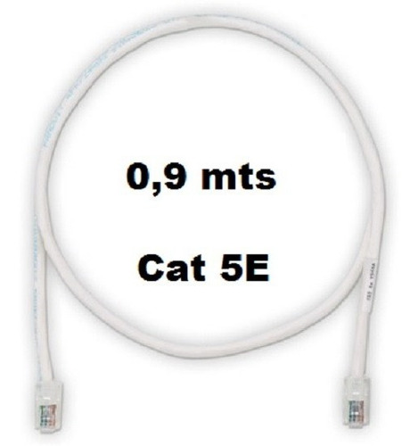 Imagen 1 de 1 de Puntotecno - Patch Cord 0,9 Mts Color Gris Cat 5e Trimerx