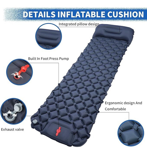 Colchoneta Portátil Autoinflable Para Acampar Colchoneta C