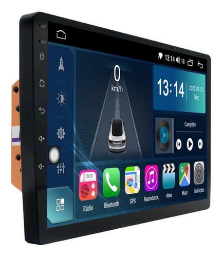 Central Kit Multimídia 9 Pol  Android Auto/carplay Gps 2din