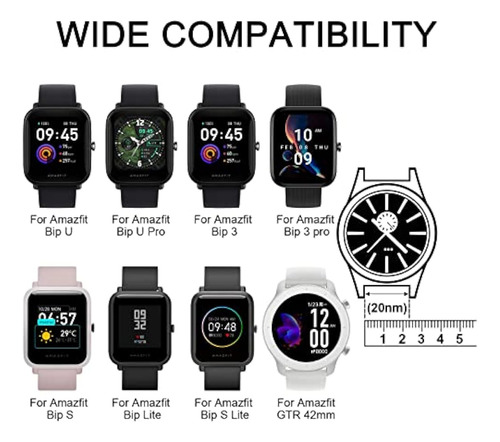 Bandas De Silicona Para Amazfit Bip 3 Pro/bip