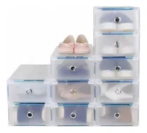 Comprar Organizadores Zapatos Cajas Apilables Zapateras X10 Color Blanco