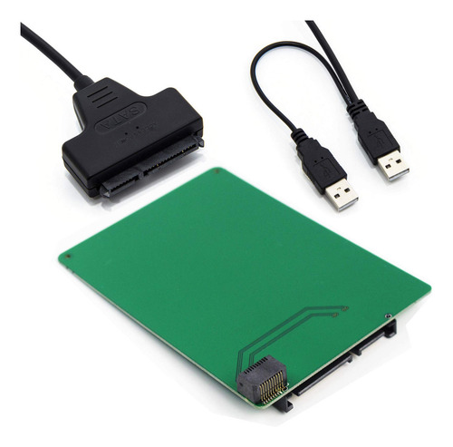 Sintech 20pin Sff- A Sata 22pin Adaptador Con Cable Usb Sat. Color Usb+sata