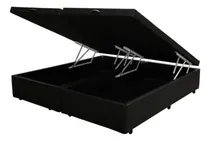Comprar Cama Box Baú Casal 138 Bipartido Bello Box - Tecido  Preto