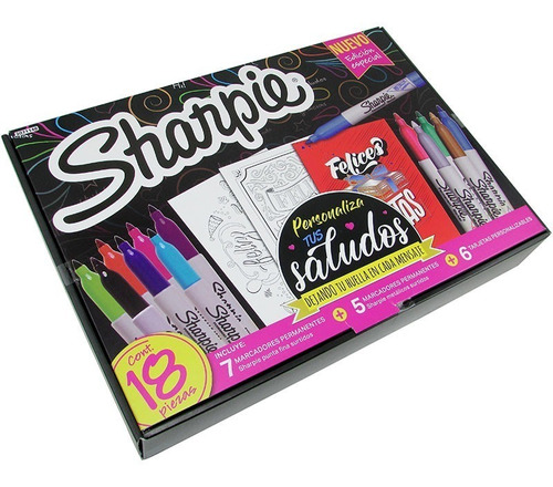 Marcadores Sharpie Perzonaliza Tus Saludos Pack X 18 Bentanc