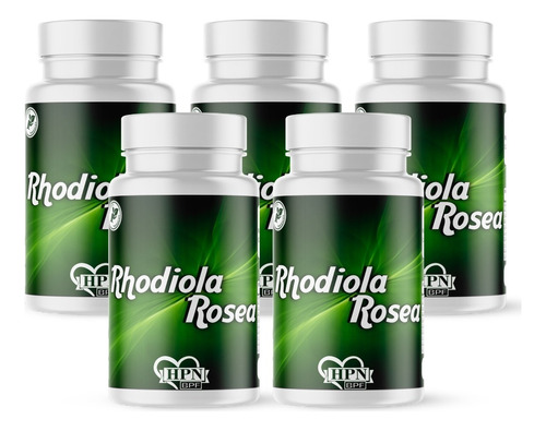Rhodiola Rosea Suplemento Em Cápsulas/500mg Kit 5 Potes Sabor Neutro