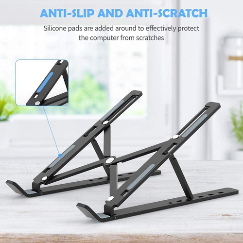 Imagen 2 de 8 de Base Soporte Para Portátil Ergonómica / Reclinable 7 Niveles