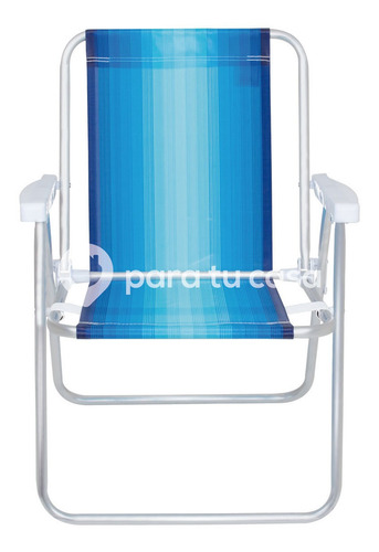 Sillón Playa X 2 Camping Pescador Aluminio Rafia Mor 2101