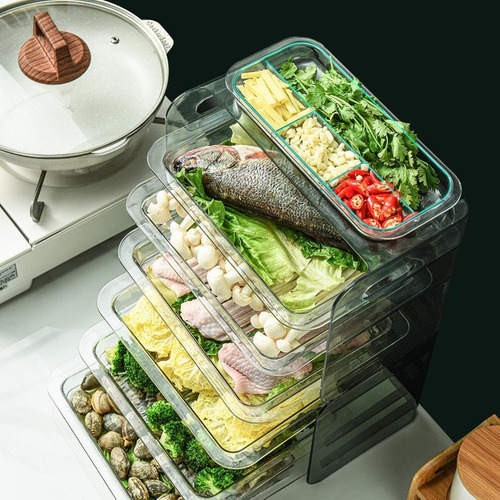 Estante Para Platos Laterales, Organizador Para 3 Capas