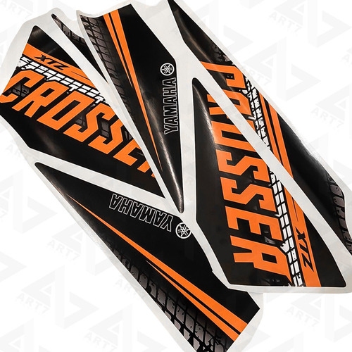 Kit de pegatinas para correa de moto Yamaha Crosser Xtz 150, color negro y naranja
