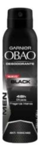 Desodorante Obao Aerosol Black Masculino 150ml