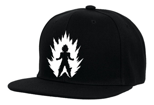 Gorra Plana Snapback - Dragon Ball - Goku - Saiyajin - Anime