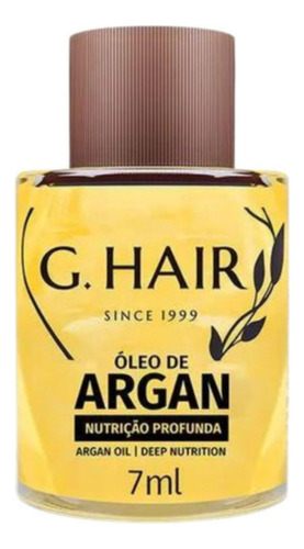 Óleo De Argan Reparador Capilar Pontas E Antifrizz Marrocos