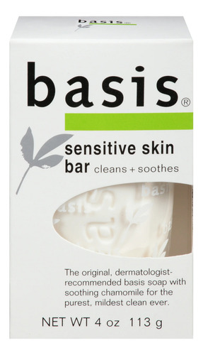 Basis Jabón En Barra Para Piel Sensible Sin Perfume 4pack