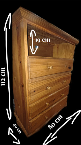 Cajonera Con Estante Ideal Tele, Notebook, Eq. Música Etc Ocre (Usado)