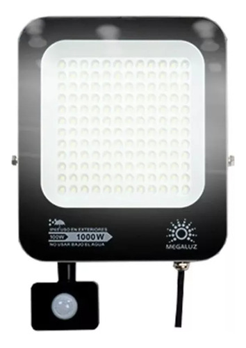 Reflector Led 50w, Con Sensor De Movimiento Megaluz R36w50