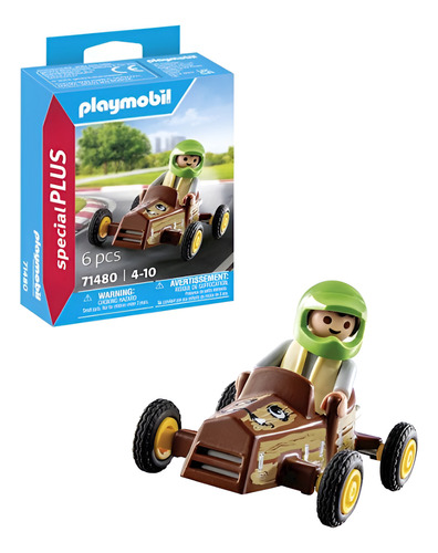 Playmobil 71480 Niño Con Karting Y Casco 6 Pzas Special Plus