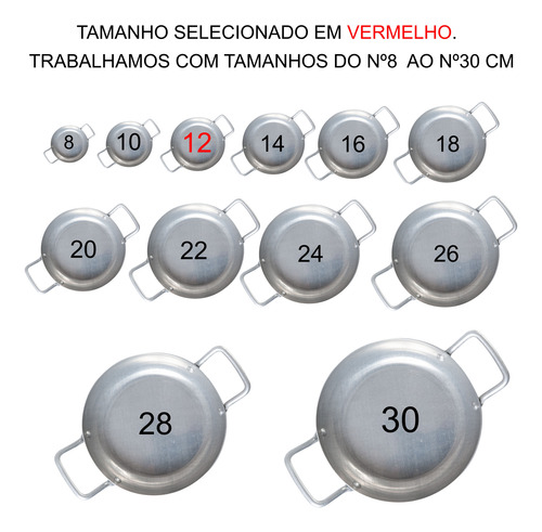 Kit Mini Frigideira Panelinha N°12 - 220ml 50 Peças