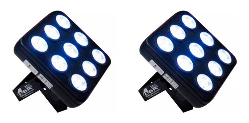 Combo X 2 Spot Led Proton Gbr Rgbw Super Flat Dmx 4 En 1