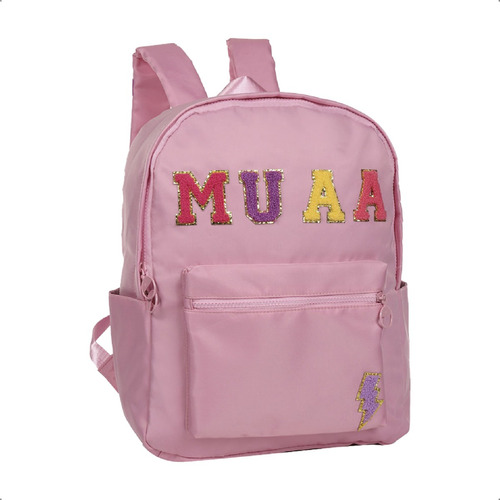 Mochila Mujer Lisa Impermeable Muaa Nueva Urbana Escolar 16 