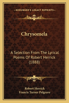 Libro Chrysomela: A Selection From The Lyrical Poems Of R...
