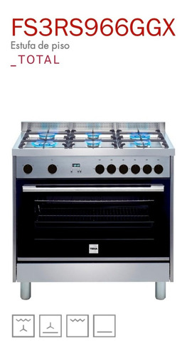 Estufa Teka Fs3rs966ggx Horno Con Convección Acero Inox 