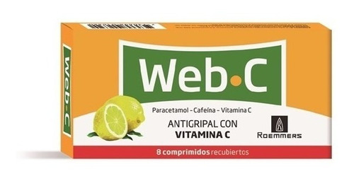 Web C 8 Comprimidos | Antigripal + Vitamina C