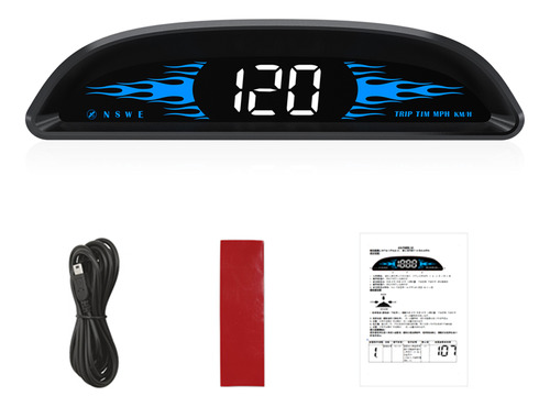 Coche Hud Head Up Display Con Velocidad/tiempo/dirección/kil