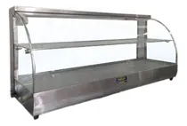 Comprar Calentador Exhibidor Vitrina Empanadas Vidrio Curvo 1 Metro