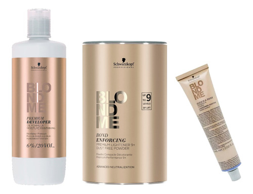 Kit Polvo Decolorante Rubios Frios Blondme Schwarzkopf 