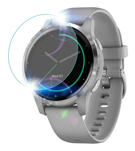 Mica De Cristal Templado 9h Premium Para Garmin Vivoactive 4