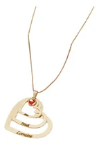 Comprar Cadenita Cadena Collar Corazones Personalizado Con Nombre